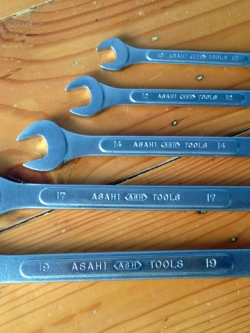 ประแจแหวนข้างปากตาย ASAHI ขนาด 19 มิล