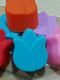 พิมพ์ซิลิโคนดอกทิวลิป (ใหญ่)คละสี