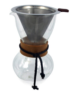 โถแก้วทำกาแฟดริป ชงกาแฟแบบหยดน้ำ โถแก้วขนาด 2-3 ถ้วย