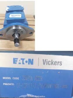 Vickers 25V Series (Single Vane Pump) ปั๊มเดี่ยว ปั๊มตอนเดียว 10-21 แกลลอนต่อนาที