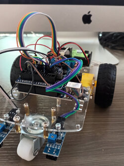 ชุดคิท หุ่นยนต์ Arduino เดินตามเส้น 2 เซ็นเซอร์ (Tracing Infrared)