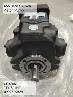 ปั๊ม Yuken A56 (Hydraulic Piston Pump) ปรับอัตราการไหล ปรับแรงดันสูงสุด 210 บาร์