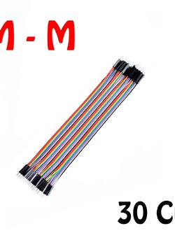 Jumper (M2M) cable wire 30cm Male to Male 40pcs