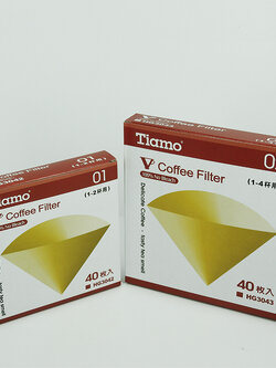 กระดาษกรองกาแฟ Tiamo รูเดี่ยว