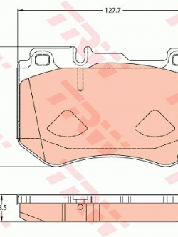 ผ้าเบรค (หน้า) Benz C-Class (W205) ปี 2013 ขึ้นไป (TRW-COTEC)