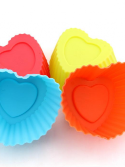 พิมพ์ซิลิโคนหัวใจ (เล็ก)คละสี