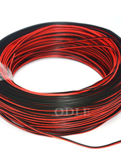 สายไฟแดงดำ ขนาด 22AWG มาตรฐาน ความยาว 1 เมตร