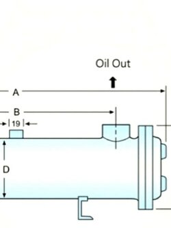 OR-60 Oil Cooler Hydraulic | ออยคูลเลอร์ น้ำมันไฮดรอลิค | Heat Exchanger, Water Type