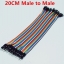 Jumper (M2M) cable wire 40pcs 2.54mm 20cm Male to Male