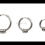 จิวห่วงคล้องสแตนเลส สีเงิน (วง 14, 18, 22 mm)