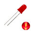 หลอดไฟ LED 5mm สีแดง 5 ชิ้น