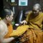 * "เหรียญท้าวเวสสุวรรณ รุ่น "มหาพุทธานุภาพ" หลวงปู่ฮก "เนื้อ 3 กษัตริย์" (ตอกโค๊ต-หมายเลข กำกับ)